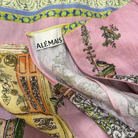 ALÉMAIS Monte Linen Midi Dress - Picture 8 of 9